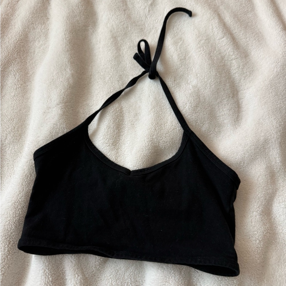 Brandy Melville Black Bandeau Halter